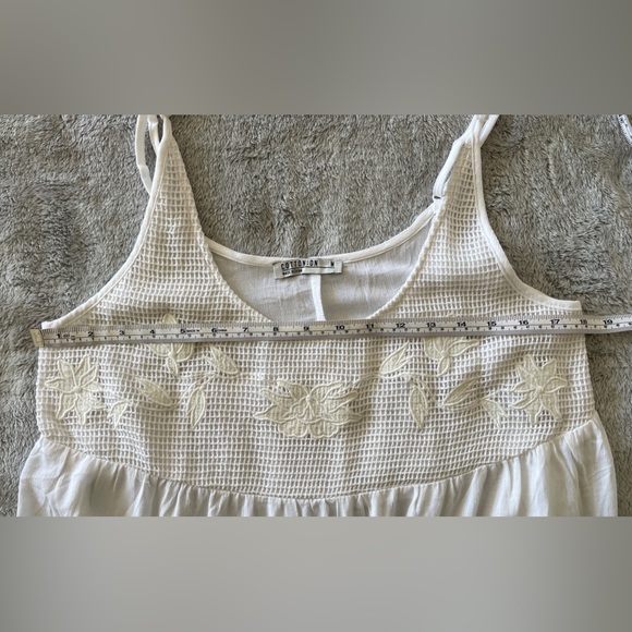 Cotton On White Crochet Halter Boho Beach Tank Top - M - Picture 5 of 8